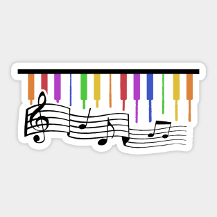 Piano Music Sticker